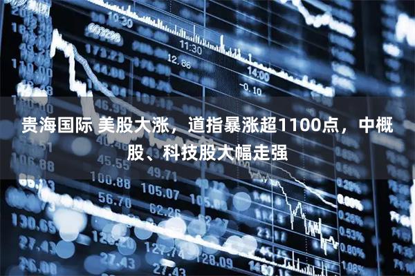 贵海国际 美股大涨，道指暴涨超1100点，中概股、科技股大幅走强