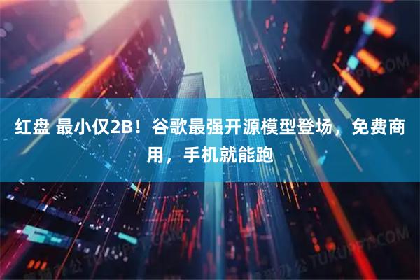 红盘 最小仅2B！谷歌最强开源模型登场，免费商用，手机就能跑